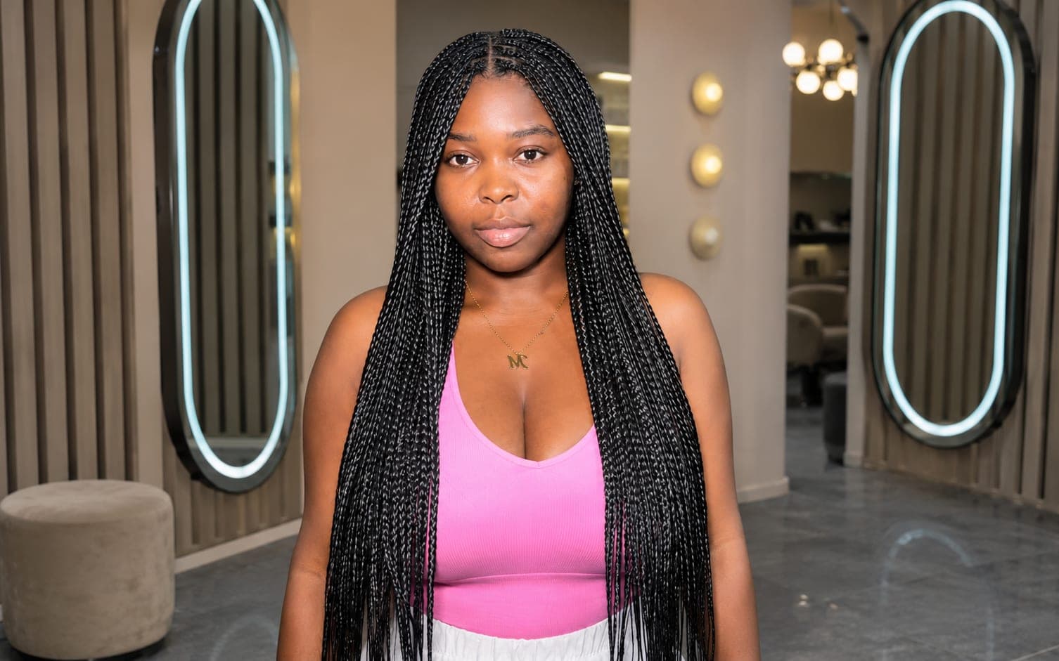Knotless Braids Only Medium (Waist)