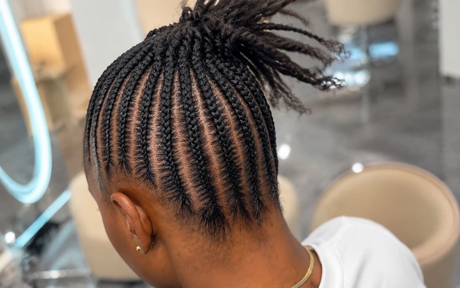Basic Cornrow Without Extensions